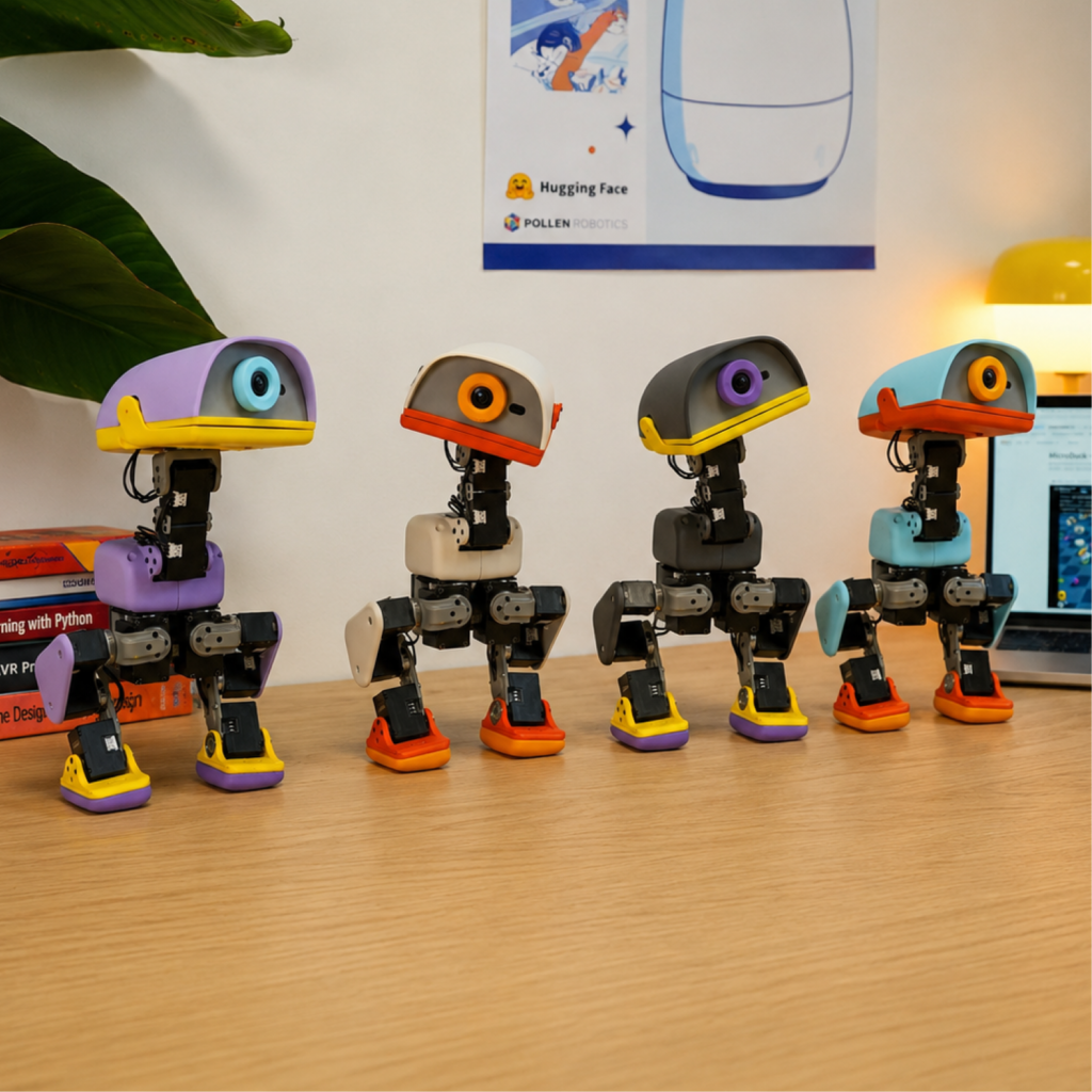 Microduck in all four colours
